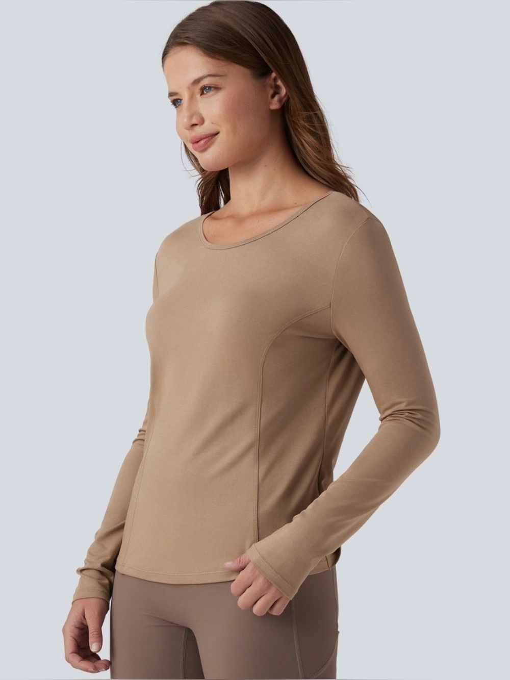 NWT Halara Round Neck Long Sleeve Yoga Sports Top